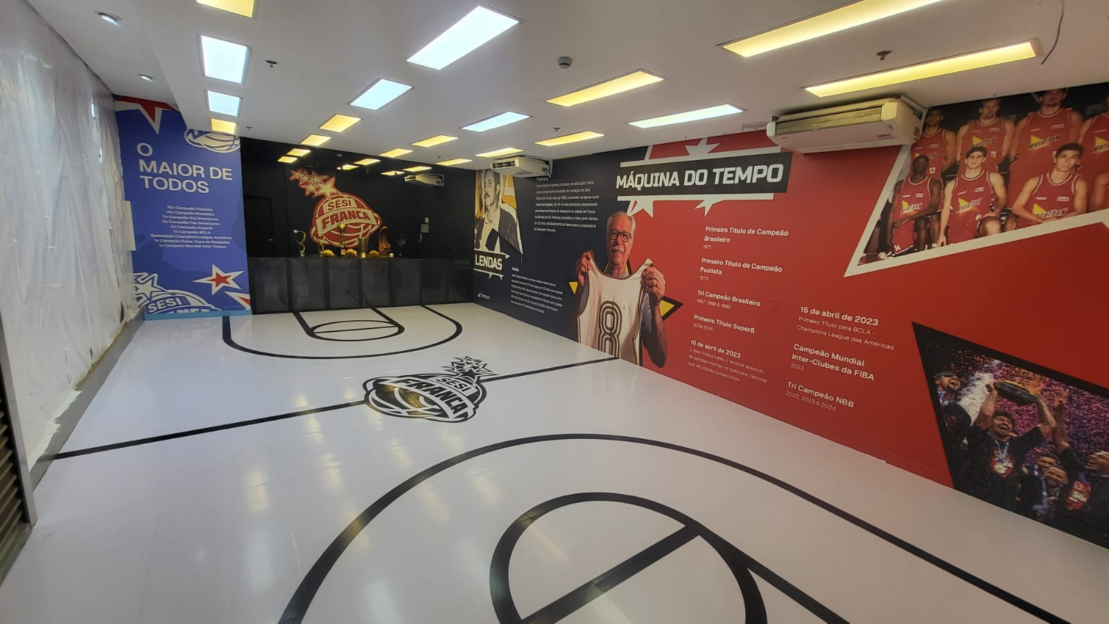 Sesi Franca Basquete realiza exposição no Franca Shopping