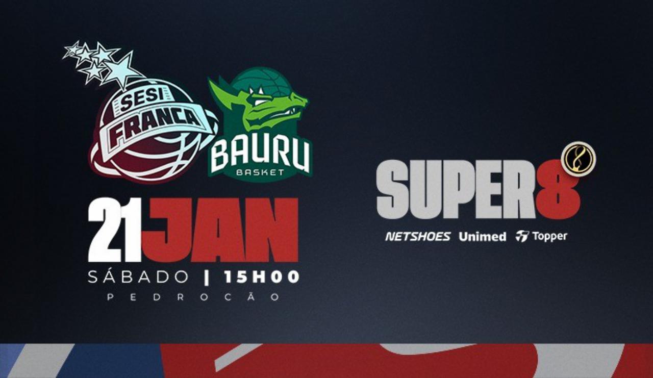 Venda de ingressos para as quartas de final do Super 8 entre Sesi Franca e Bauru